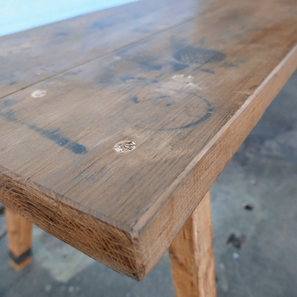 Houten werktafel