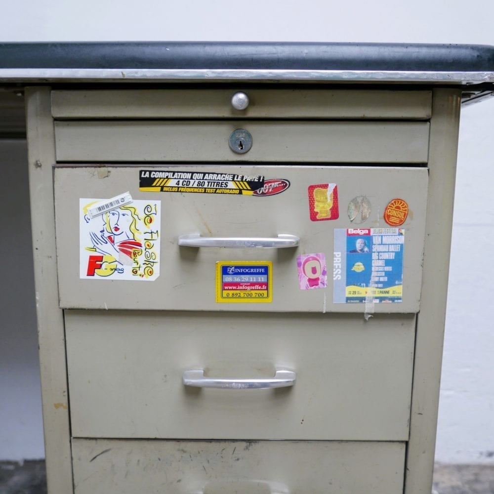 Industrieel vintage bureau