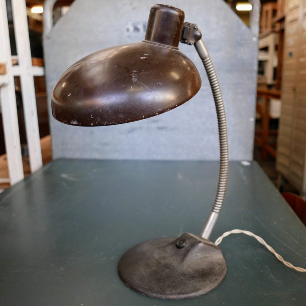 Vintage metalen bureaulamp