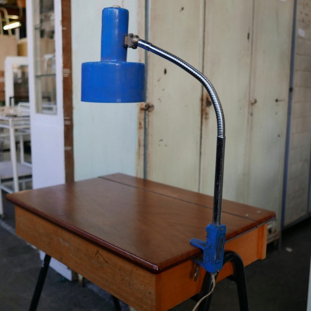 Vintage metalen klem bureaulamp