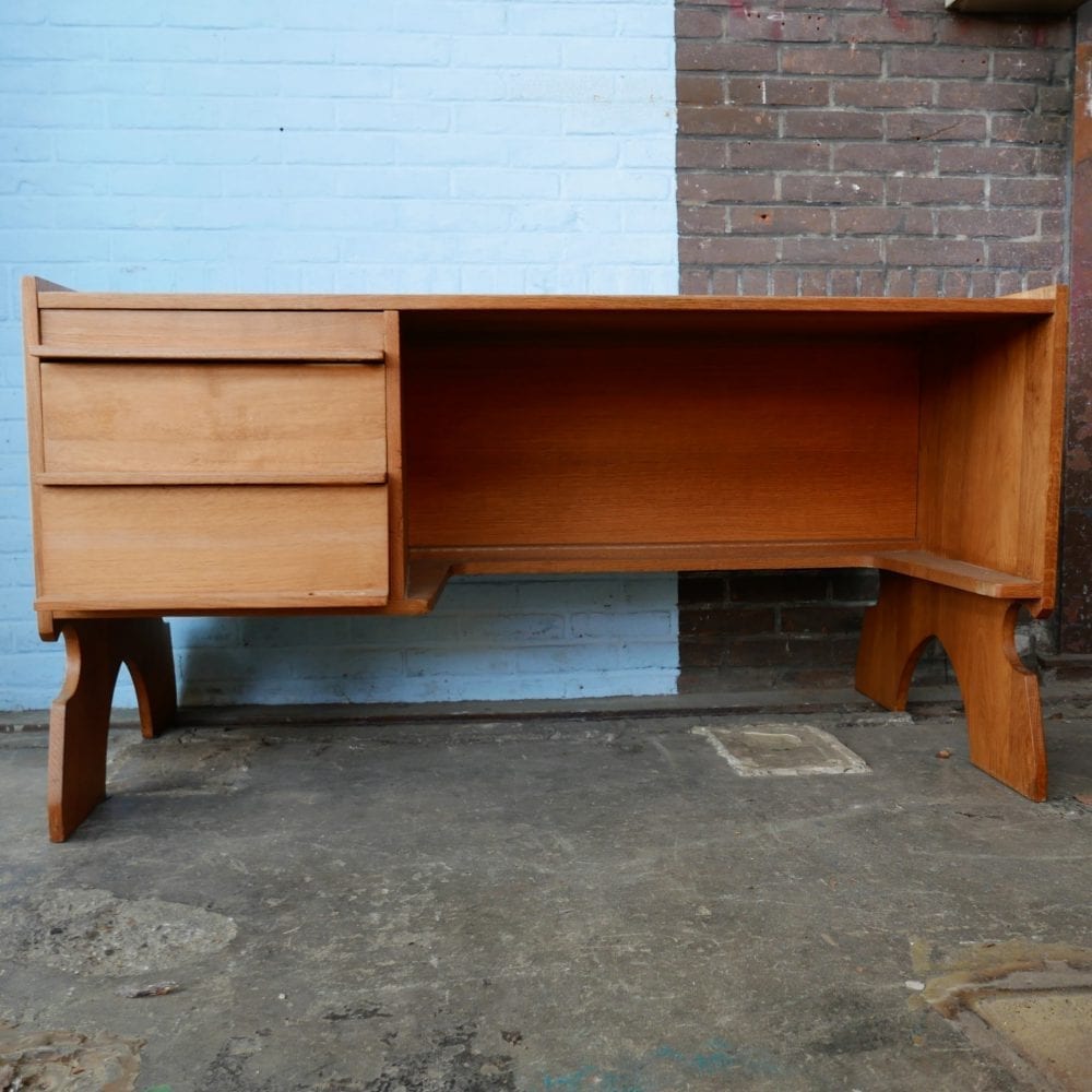 vintage houten bureau