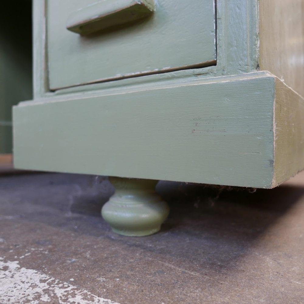 Groen houten bureau