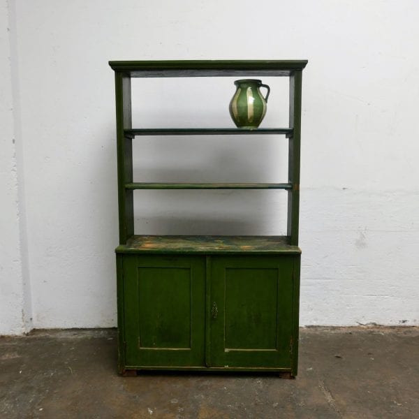 groene houten keukenkast