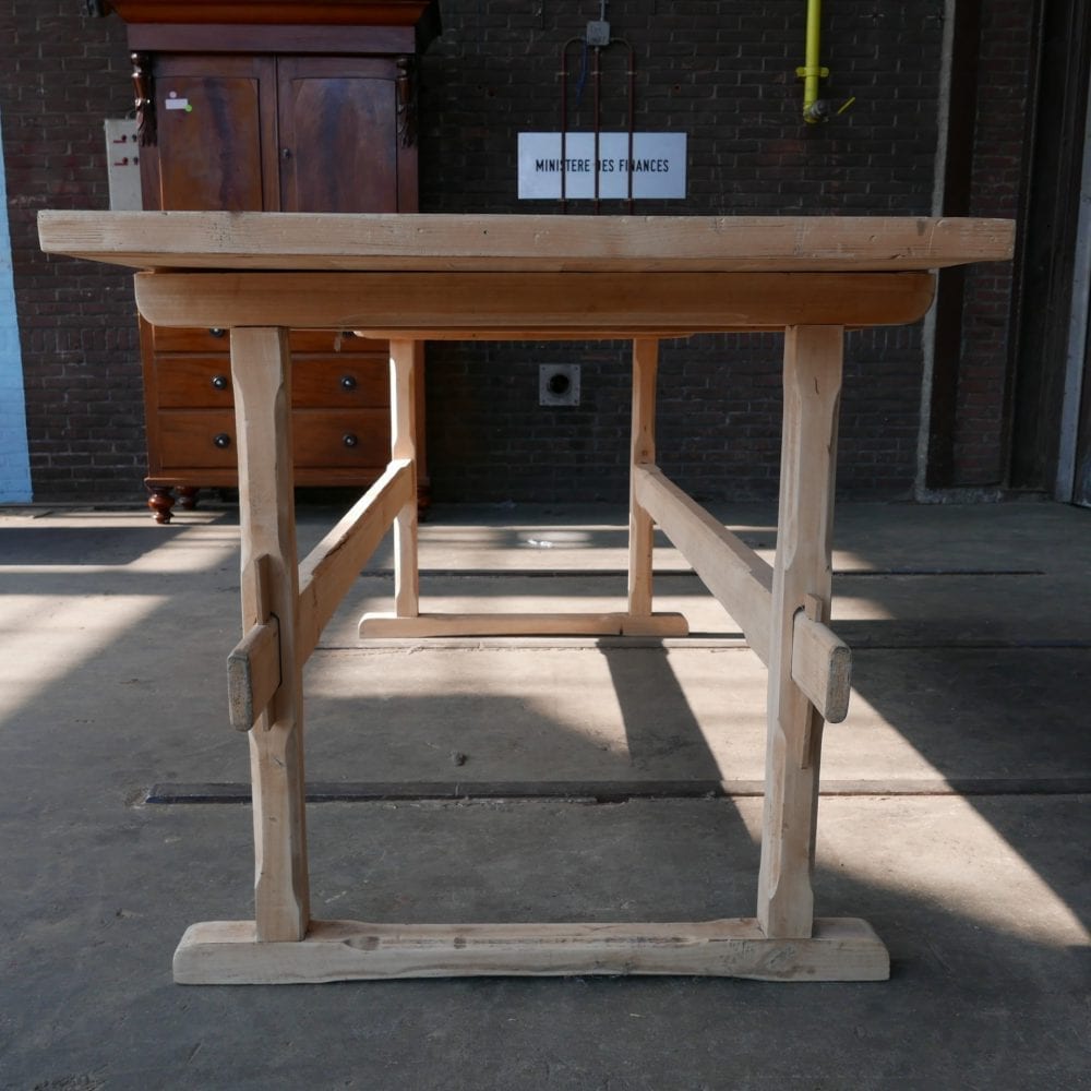 houten werktafel