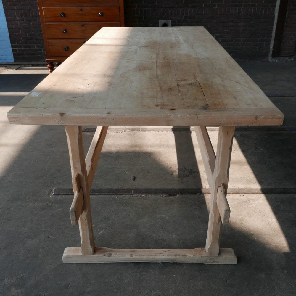 houten werktafel