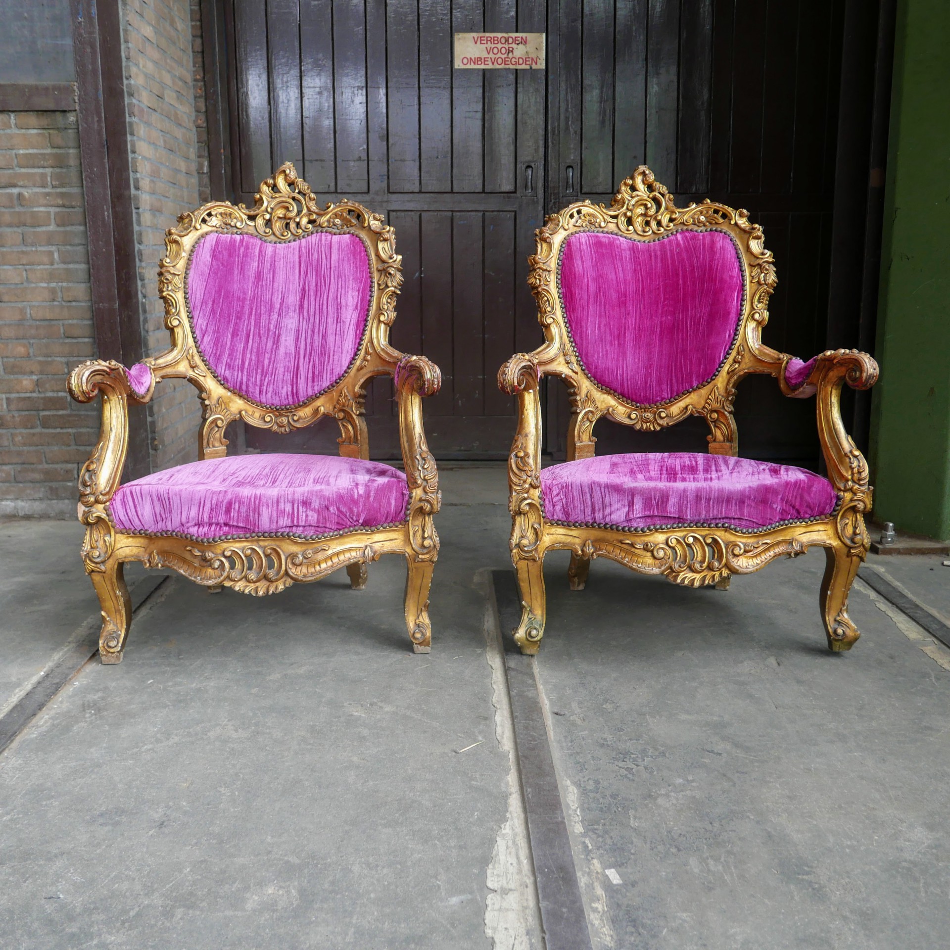 Leven van Vrijstelling kousen Barok vergulde fauteuil » Van Dijk & Ko