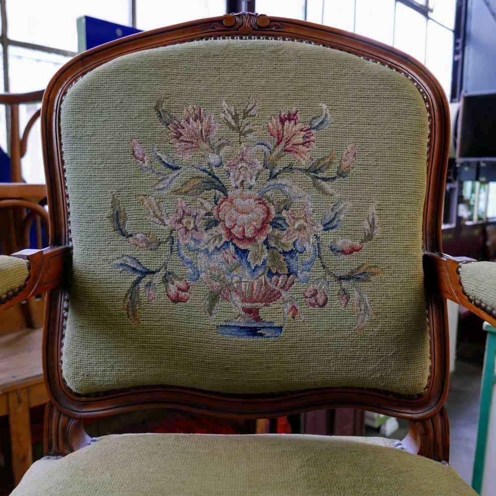 Louis XV stoel groen