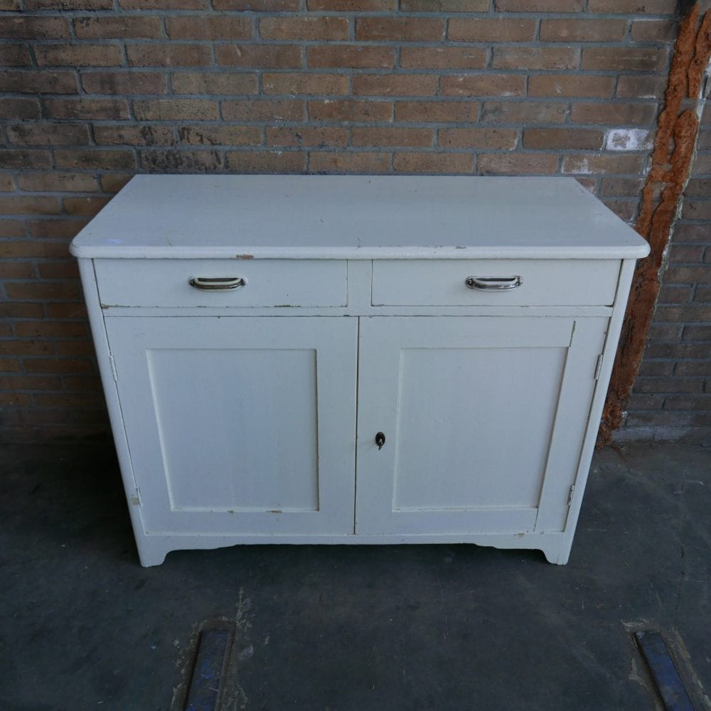 Witte commode