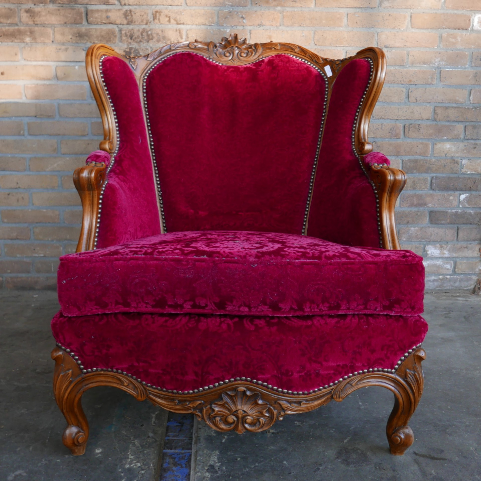 Verouderd verteren dictator Rode barok fauteuil » Van Dijk & Ko