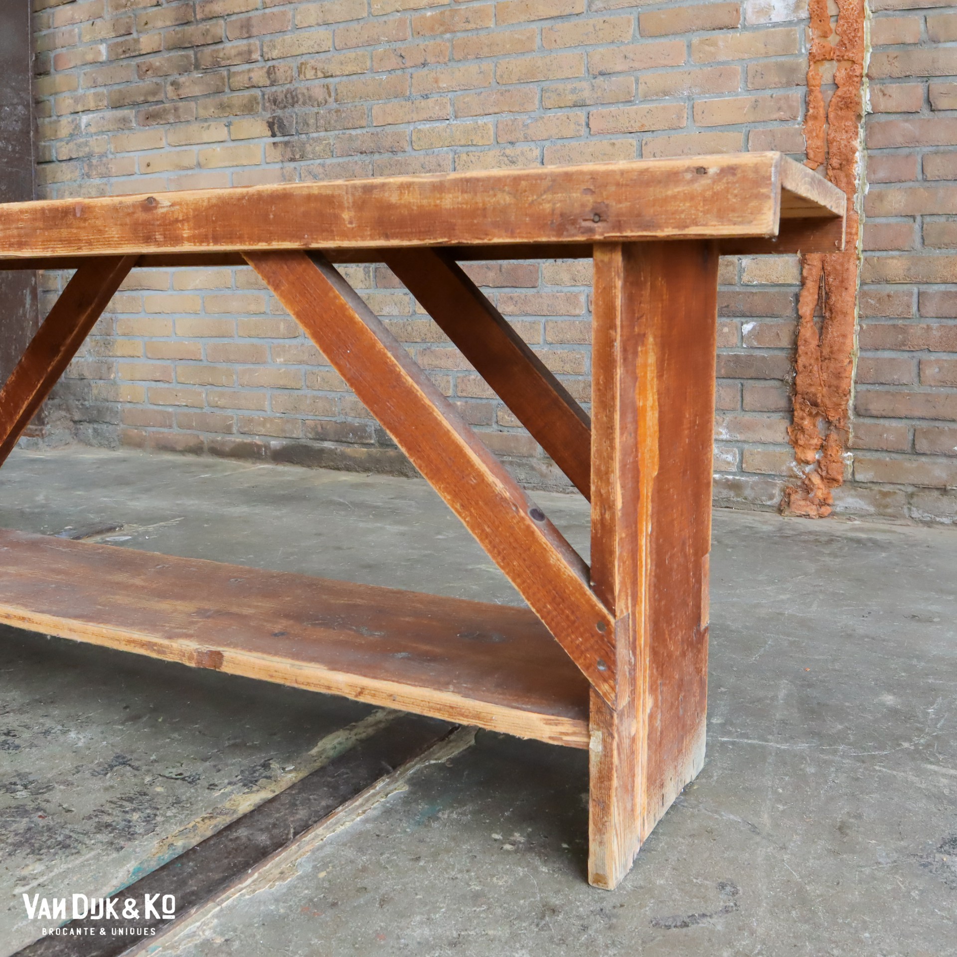 Postbode kip Vergevingsgezind Brocante houten bankje » Van Dijk & Ko