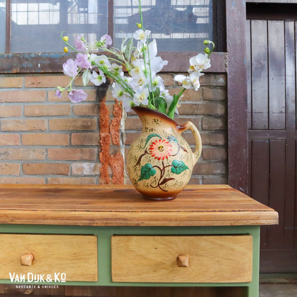 Olijfgroen open dressoir