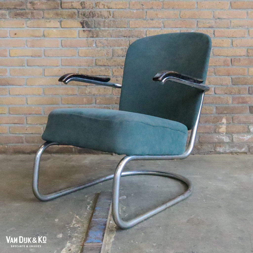 Vintage De Wit Gispen Fauteuils 2 Stuks Van Dijk Ko