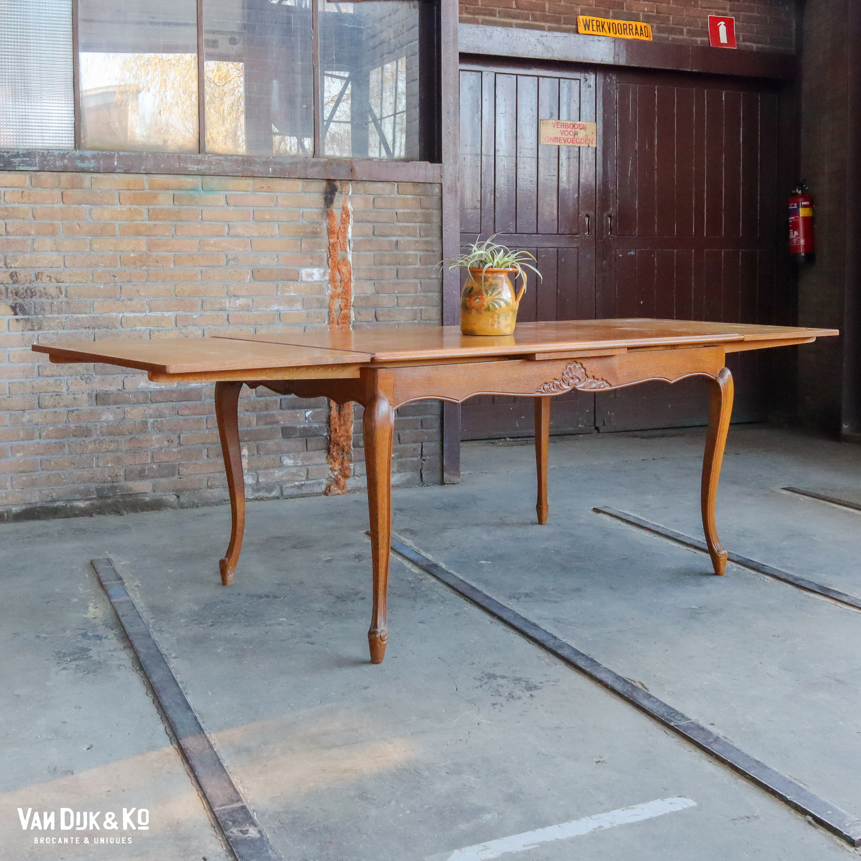Vintage uitschuifbare tafel » Van Ko