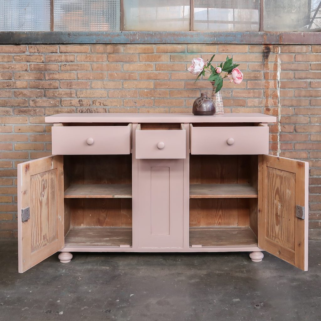 Brocante Roze Dressoir Van Dijk Ko