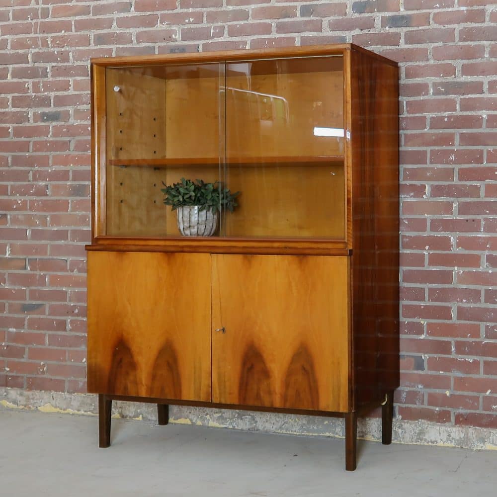 Vintage vitrinekast - Mid Century