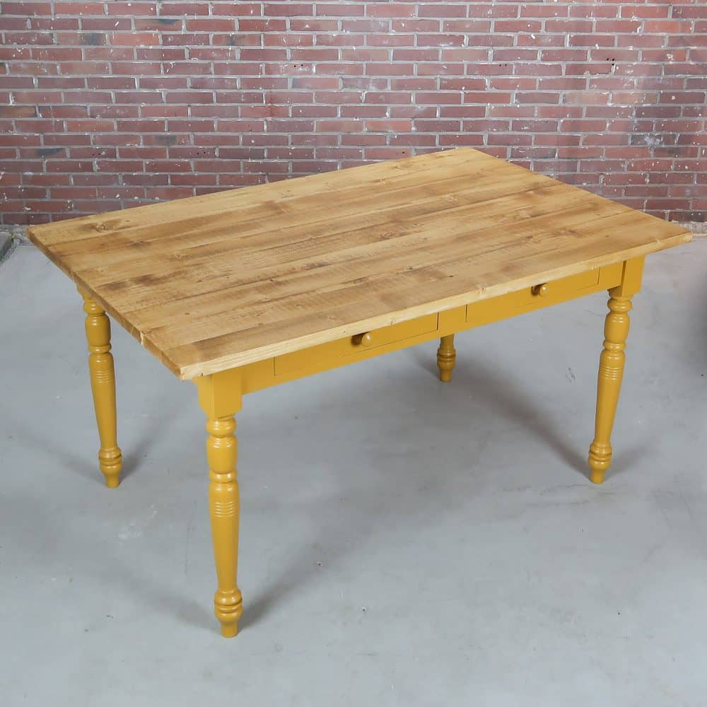 Landelijke eettafel met lades - Afbeelding 2