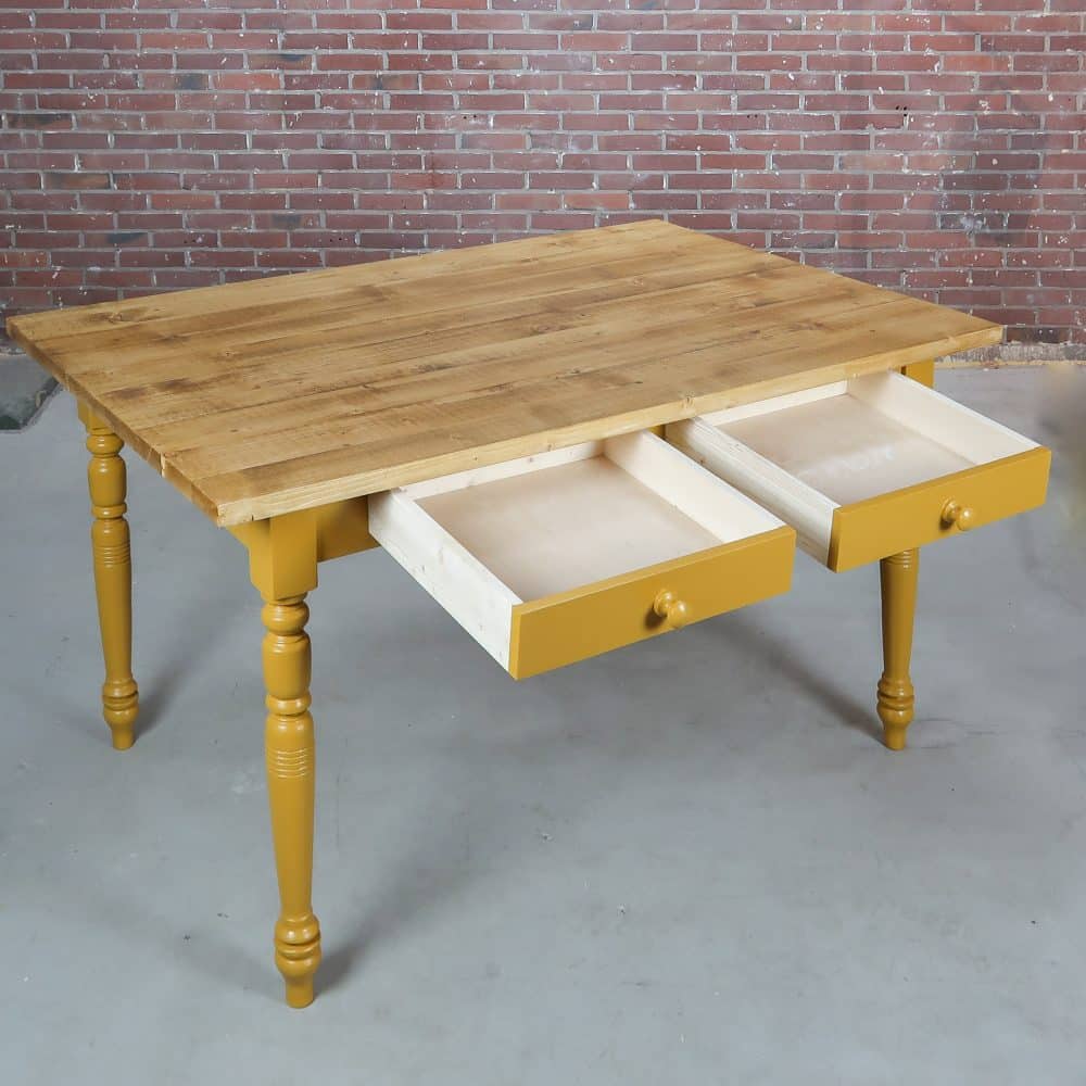 Landelijke eettafel met lades - Afbeelding 3