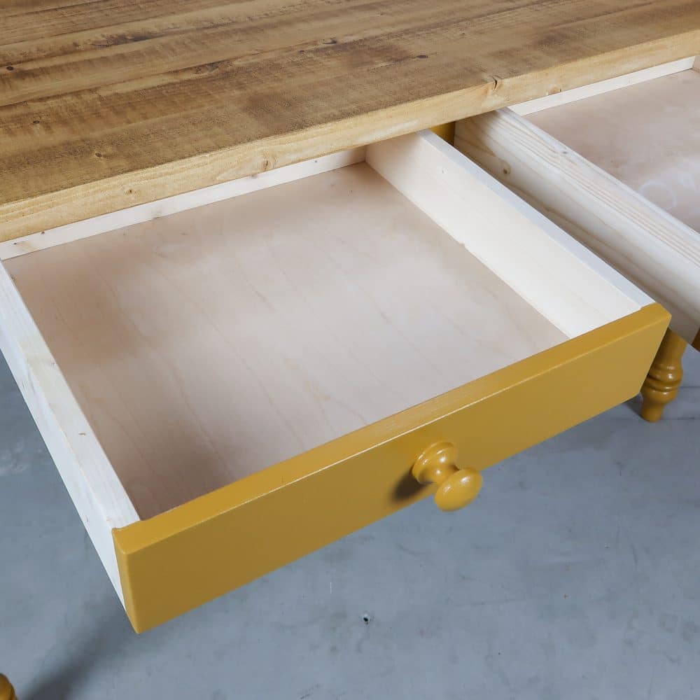 Landelijke eettafel met lades - Afbeelding 4