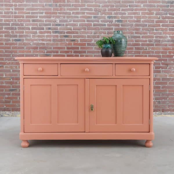 Roze brocante dressoir