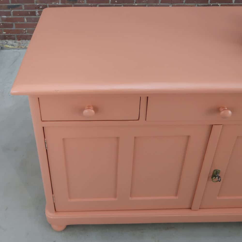 Roze brocante dressoir - Afbeelding 4