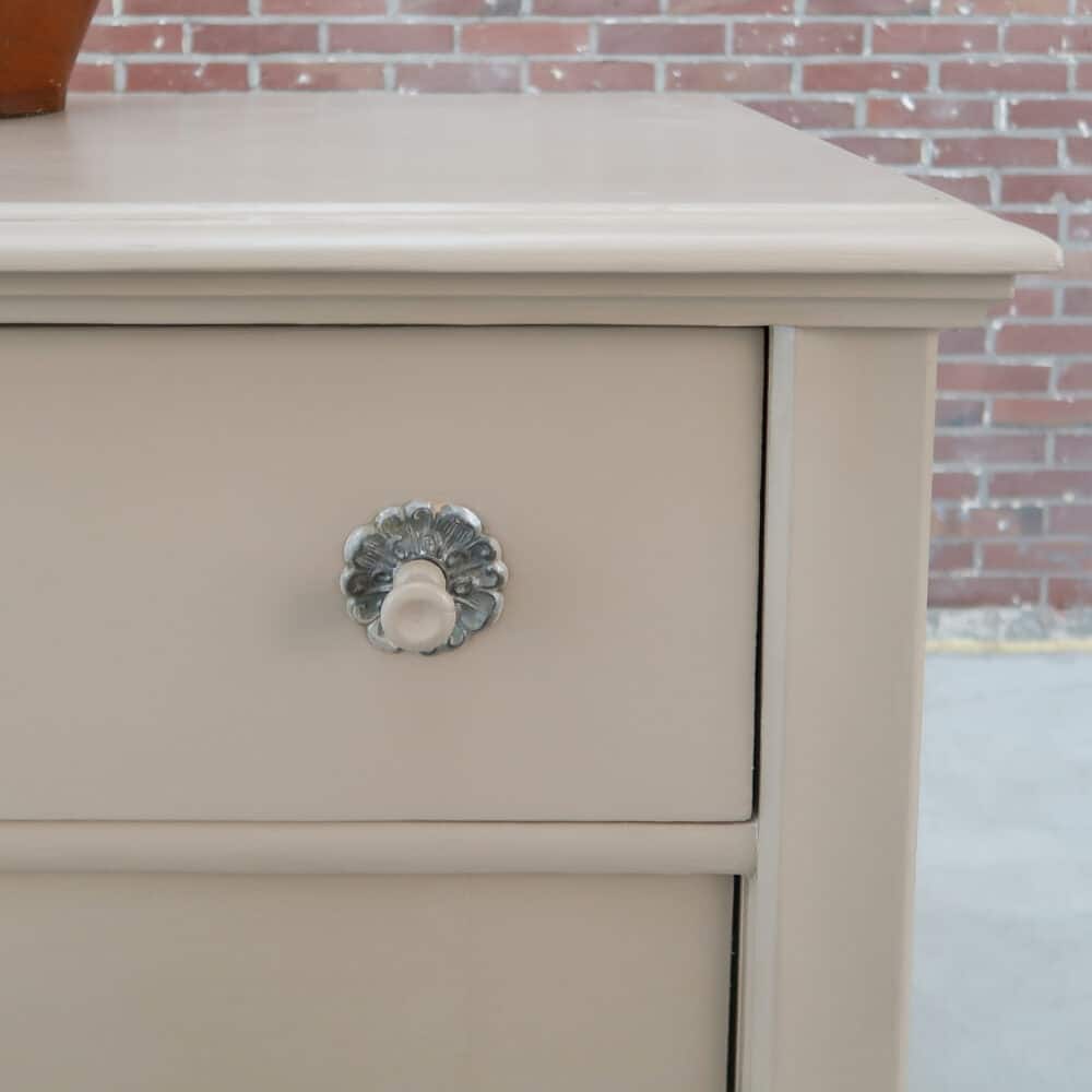 Brocante beige dressoir - Afbeelding 4