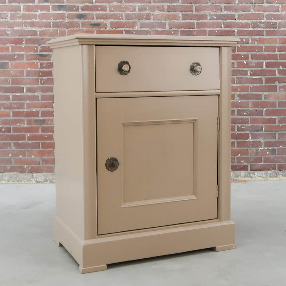 Brocante beige dressoir - Afbeelding 2